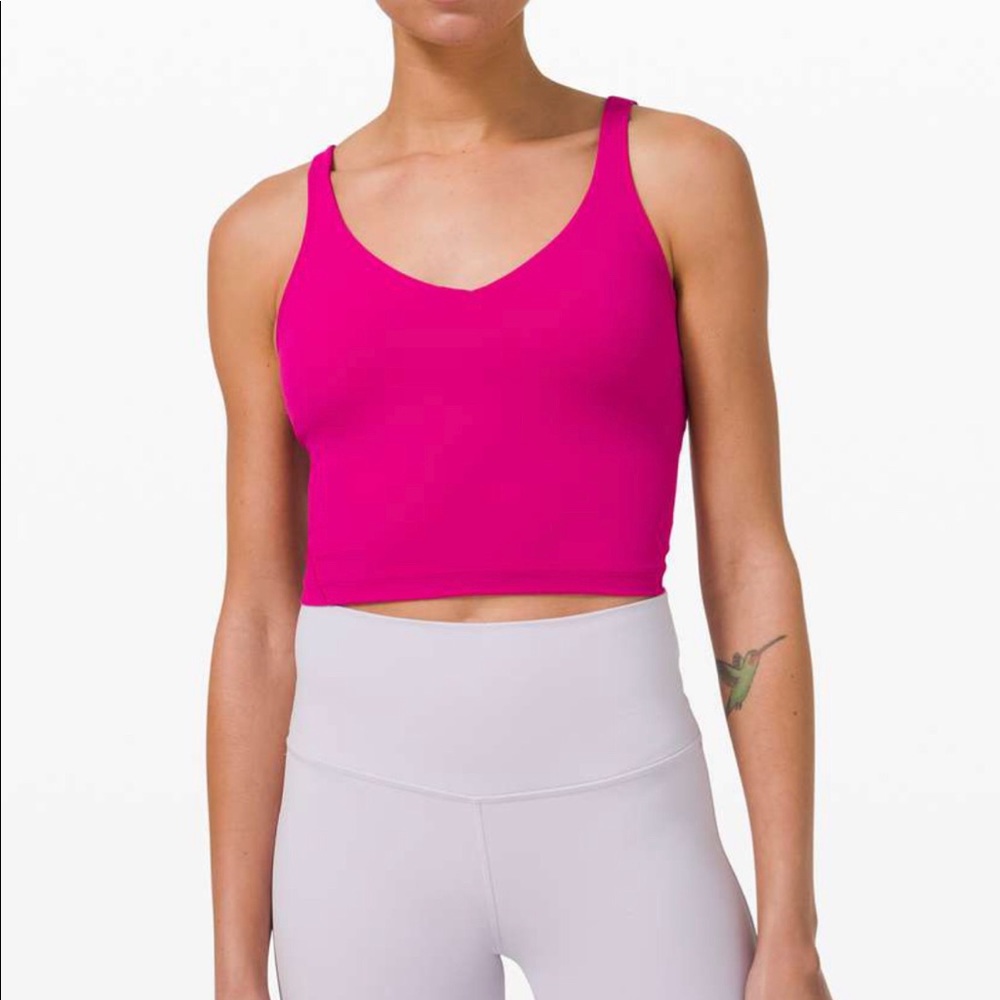 NWT Lululemon align tank size 8, color is ripened raspberry.